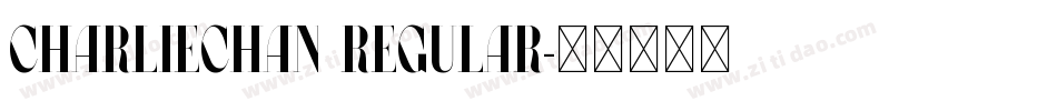 CharlieChan Regular字体转换